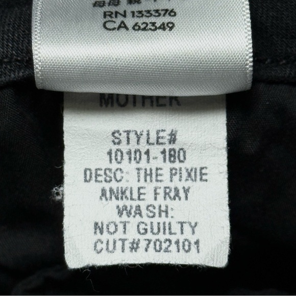 MOTHER The Pixie Ankle Fray in Not Guilty - Picture 10 of 10